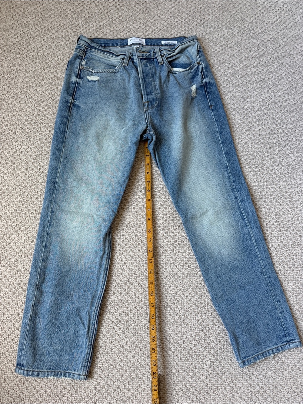 Frame Denim Women's Boot Cut Jeans in Light Blue Wash - Picture 6 of 6